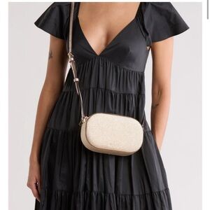 KATE SPADE Glimmer Oval Camera Bag - Gold - NWT